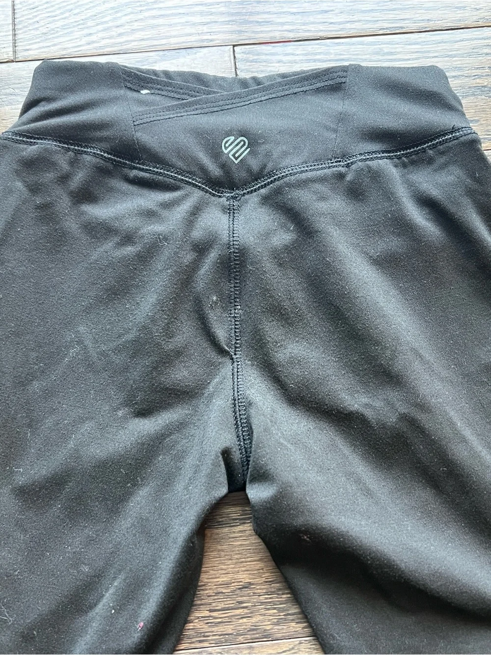 Justice black girls pants 7/8